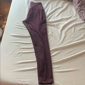 purple high wasted aerie leggings